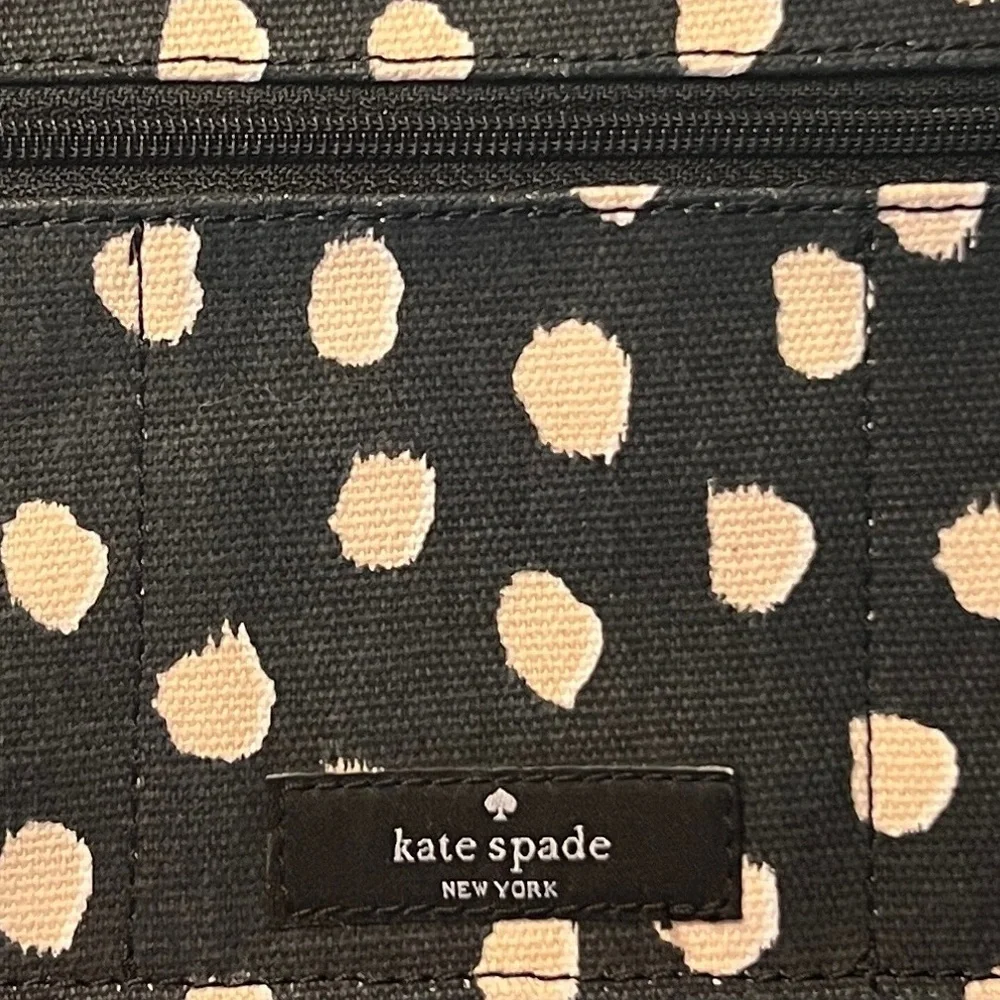 Kate Spade Black and Cream Interior Clutch